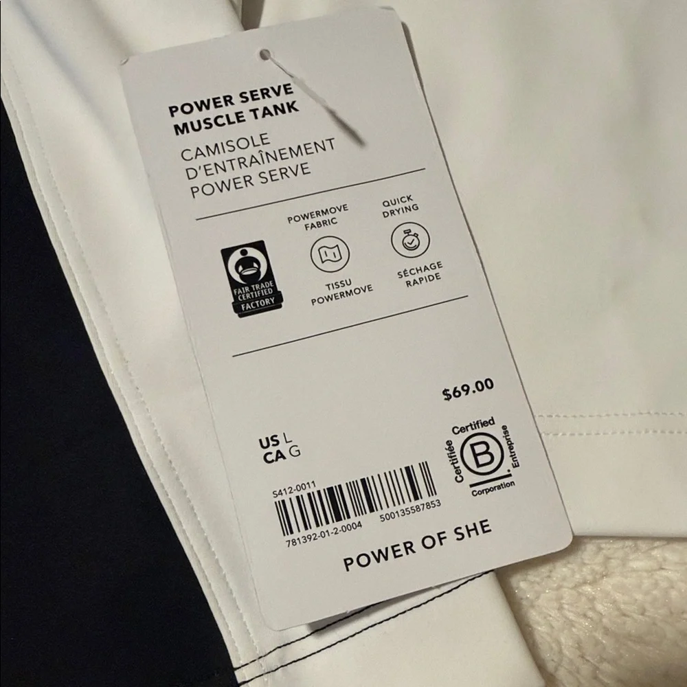Athleta Black and White Tank Tops For 2 great deal - Picture 3 of 3